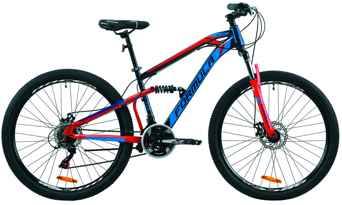 Фотографія Велосипед Formula BLAZE DD 27,5" (2020) 2020 Синьо-червоний